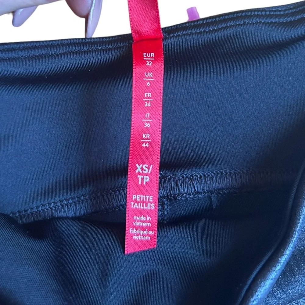 SPANX Women’s Faux Black Leather Leggings NWOT Size Extra Small - Picture 13 of 13